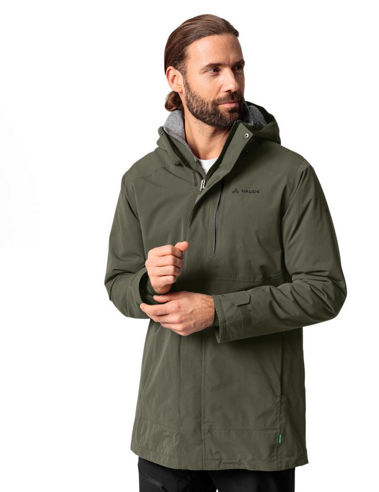 VAUDE VAUDE Men's Idris Wool Parka II Outdoorjacke Herren - khaki - 0 | SportScheck