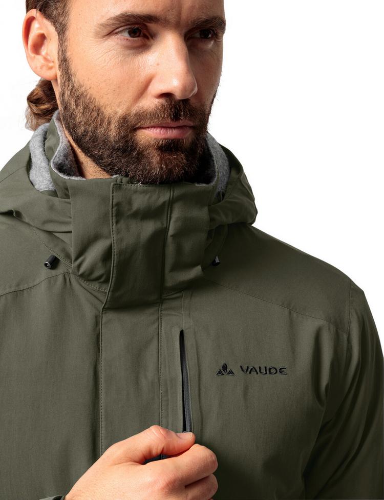 VAUDE VAUDE Men's Idris Wool Parka II Outdoorjacke Herren - khaki - 0 | SportScheck