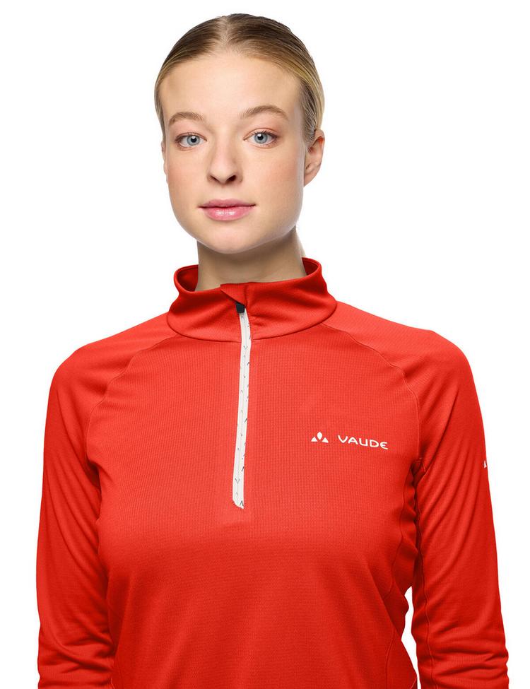 VAUDE VAUDE Women's Larice Light Shirt II Sweatshirt Damen - glowing red - 0 | SportScheck