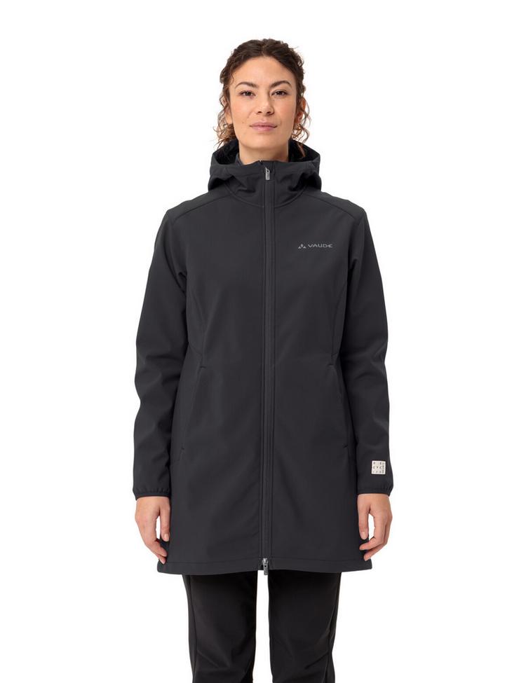 VAUDE VAUDE Women's Moena Softshell Parka Outdoorjacke Damen - phantom black - 0 | SportScheck