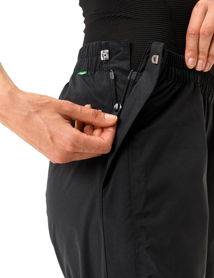 VAUDE VAUDE Women's Yaras Rain Zip Pants IV Funktionshose Damen - black - 1 | SportScheck
