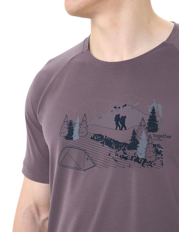 VAUDE VAUDE Men's Gleann T-Shirt II T-Shirt Herren - purple ash - 1 | SportScheck