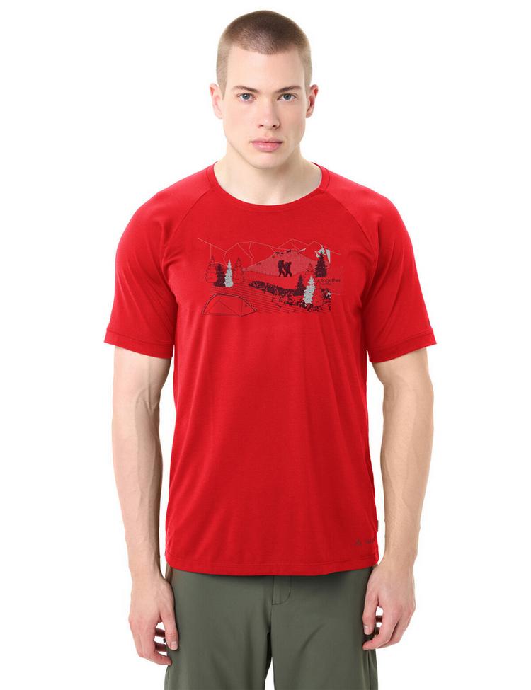 VAUDE VAUDE Men's Gleann T-Shirt II T-Shirt Herren - mars red - 0 | SportScheck