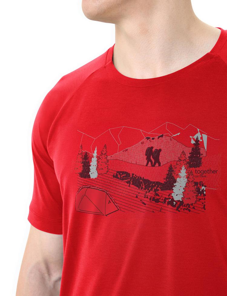 VAUDE VAUDE Men's Gleann T-Shirt II T-Shirt Herren - mars red - 1 | SportScheck