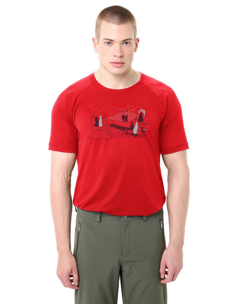 VAUDE VAUDE Men's Gleann T-Shirt II T-Shirt Herren - mars red - 2 | SportScheck
