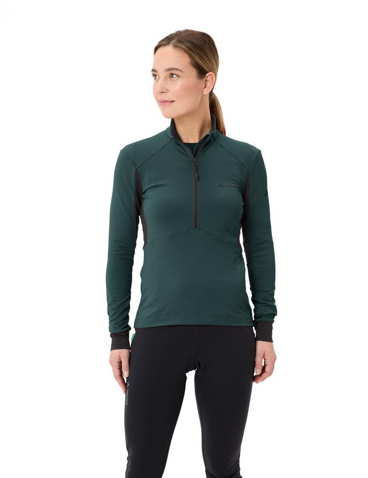 VAUDE VAUDE Women's Kuro Halfzip LS Tricot Trikot Damen - deep pond - 0 | SportScheck