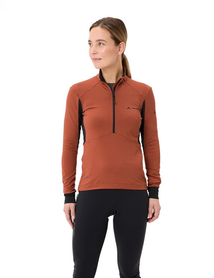 VAUDE VAUDE Women's Kuro Halfzip LS Tricot Trikot Damen - buckeye - 0 | SportScheck