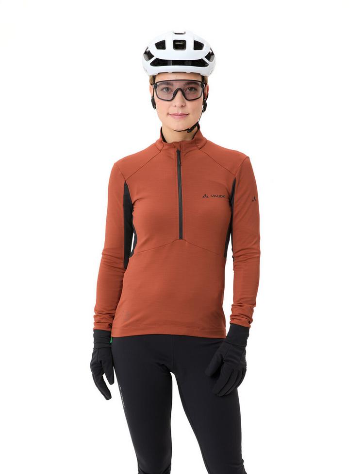 VAUDE VAUDE Women's Kuro Halfzip LS Tricot Trikot Damen - buckeye - 2 | SportScheck