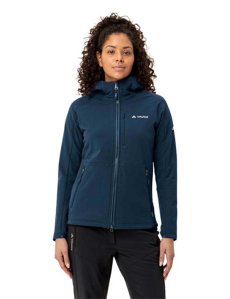 VAUDE VAUDE Women's Elope Stormfleece Hoody Outdoorjacke Damen - dark sea - 0 | SportScheck