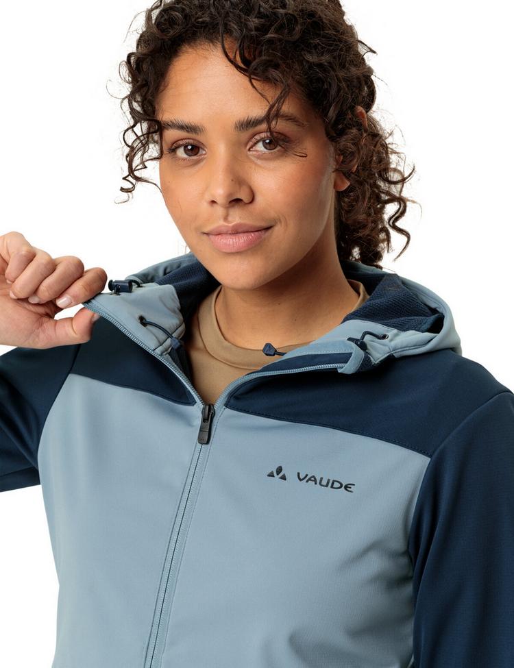 VAUDE VAUDE Women's Qimsa Hooded Softshell Jacket Outdoorjacke Damen - dark sea - 1 | SportScheck