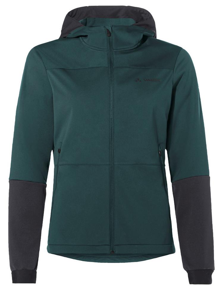 VAUDE VAUDE Women's Qimsa Hooded Softshell Jacket Outdoorjacke Damen - deep pond - 0 | SportScheck
