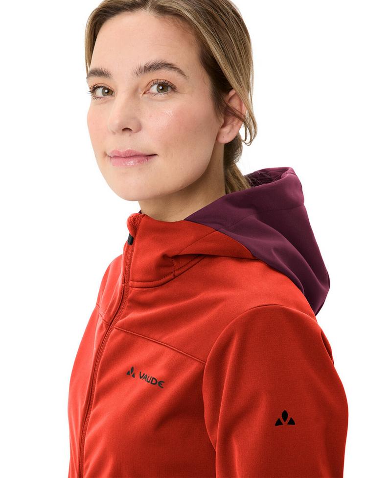 VAUDE VAUDE Women's Qimsa Hooded Softshell Jacket Outdoorjacke Damen - glowing red - 1 | SportScheck