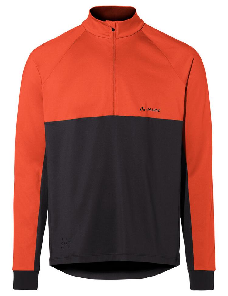 VAUDE VAUDE Men's Qimsa Halfzip LS Shirt T-Shirt Herren - glowing red - 0 | SportScheck