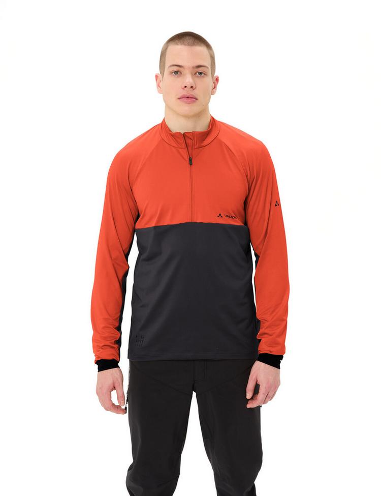 VAUDE VAUDE Men's Qimsa Halfzip LS Shirt T-Shirt Herren - glowing red - 0 | SportScheck