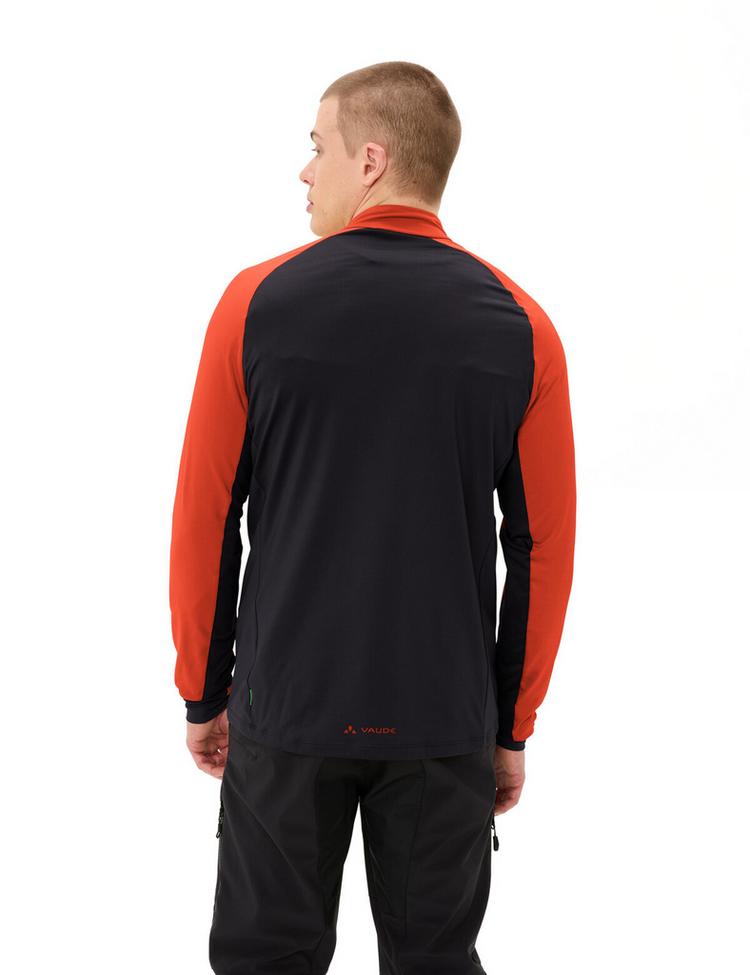 VAUDE VAUDE Men's Qimsa Halfzip LS Shirt T-Shirt Herren - glowing red - 1 | SportScheck