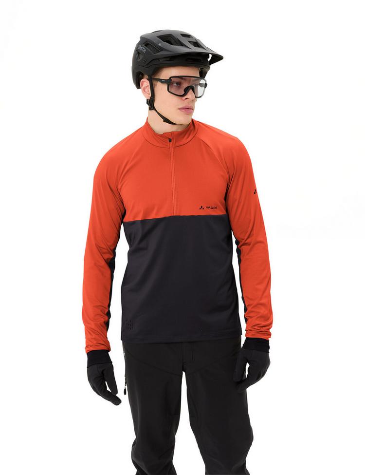 VAUDE VAUDE Men's Qimsa Halfzip LS Shirt T-Shirt Herren - glowing red - 2 | SportScheck