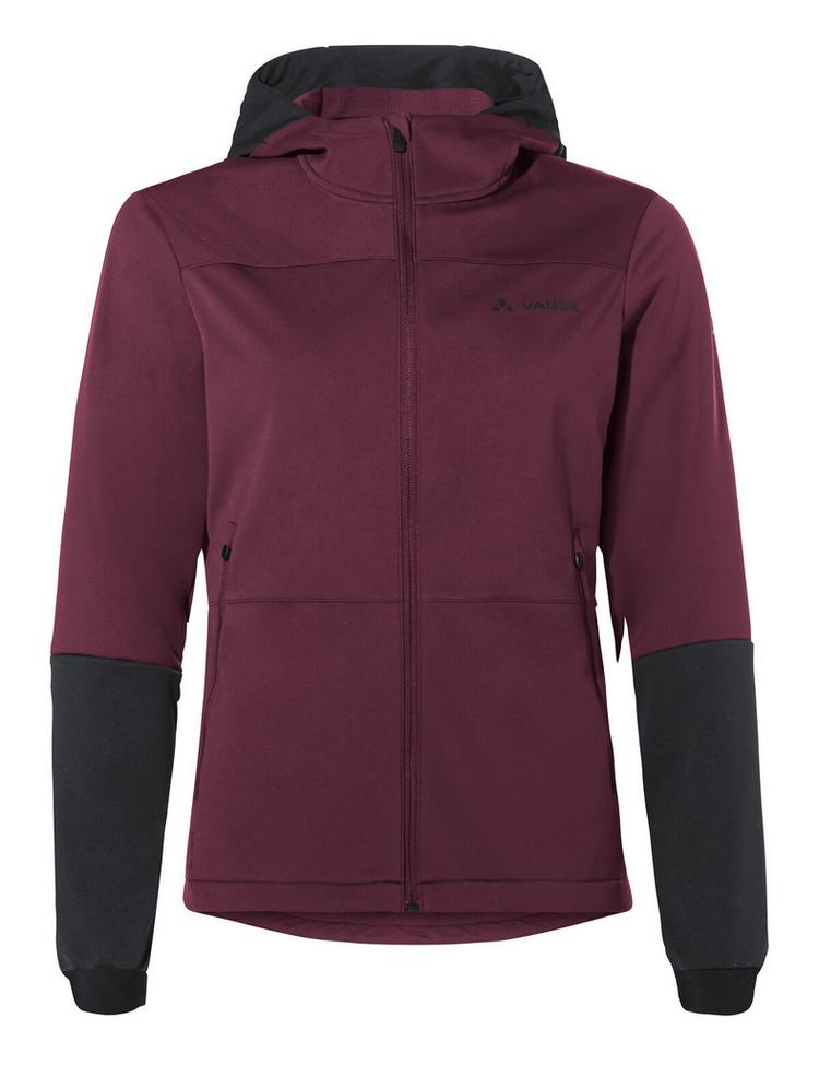 VAUDE VAUDE Women's Qimsa Hooded Softshell Jacket Outdoorjacke Damen - cassis uni - 0 | SportScheck