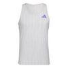 adidas Adizero Running Singlet Funktionstank Herren - White / Solar Purple