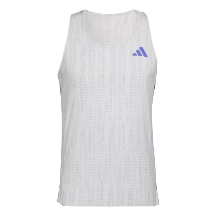 adidas adidas Adizero Running Singlet Funktionstank Herren - White / Solar Purple - 0 | SportScheck