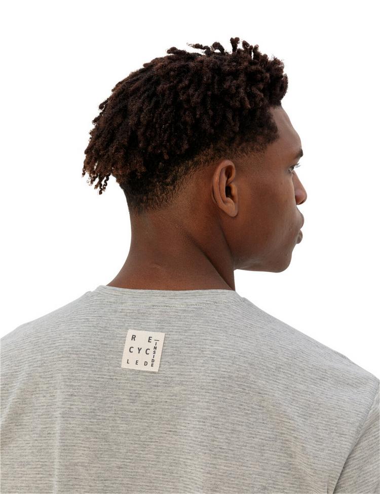 VAUDE VAUDE Men's Mineo Striped T-Shirt II T-Shirt Herren - pigeon grey - 1 | SportScheck