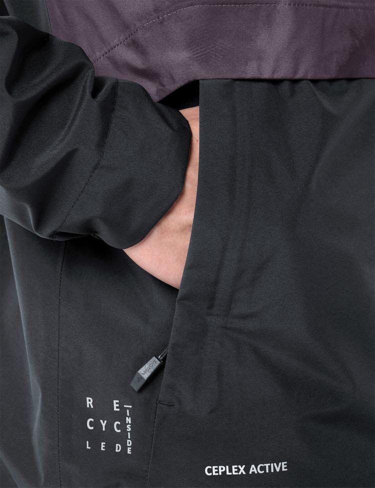 VAUDE VAUDE Men's Loamer Rain Jacket Fahrradjacke Herren - purple ash - 0 | SportScheck