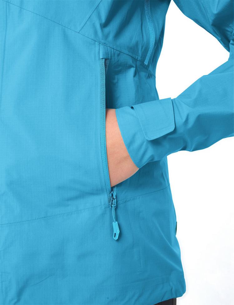 VAUDE VAUDE Women's Simony 2,5L Jacket V Outdoorjacke Damen - aqua uni - 0 | SportScheck