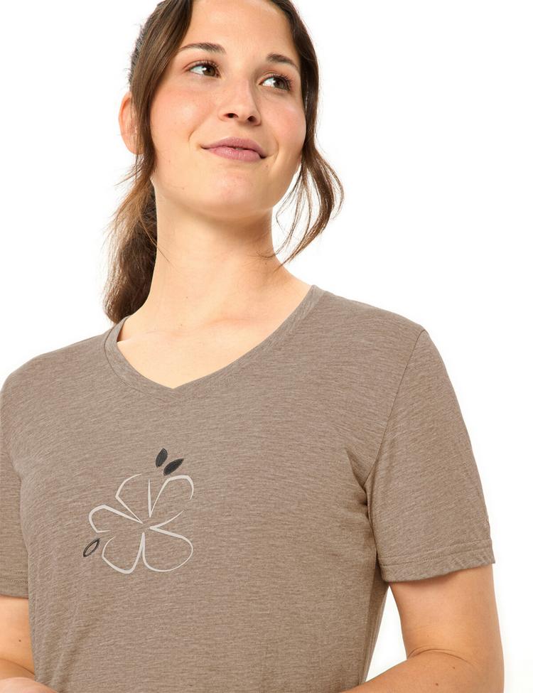 VAUDE VAUDE Women's Skomer Print T-Shirt III T-Shirt Damen - oat - 1 | SportScheck