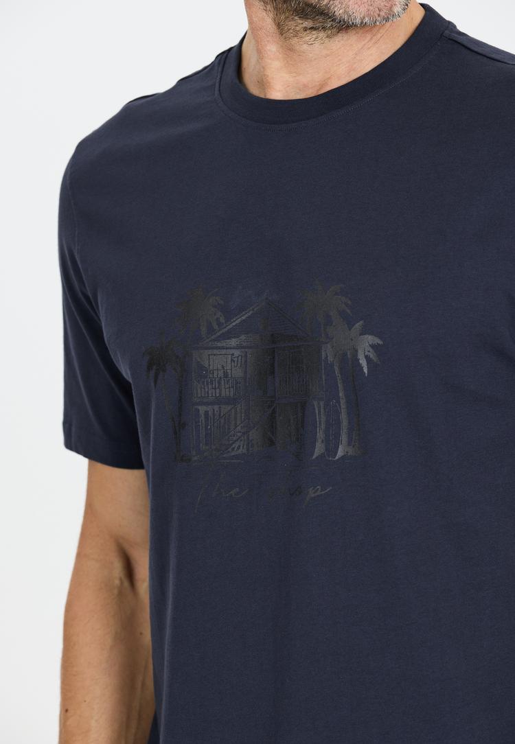 NOU NOU Cahn Printshirt Herren - 2101 Dark Sapphire - 1 | SportScheck