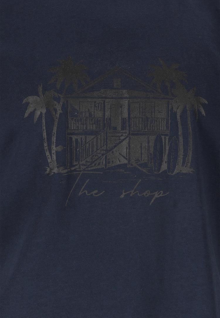 NOU NOU Cahn Printshirt Herren - 2101 Dark Sapphire - 0 | SportScheck