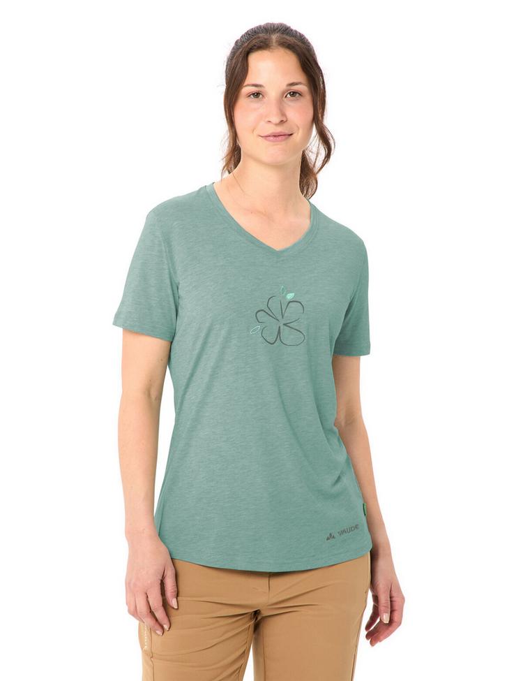VAUDE VAUDE Women's Skomer Print T-Shirt III T-Shirt Damen - dusty fern - 0 | SportScheck