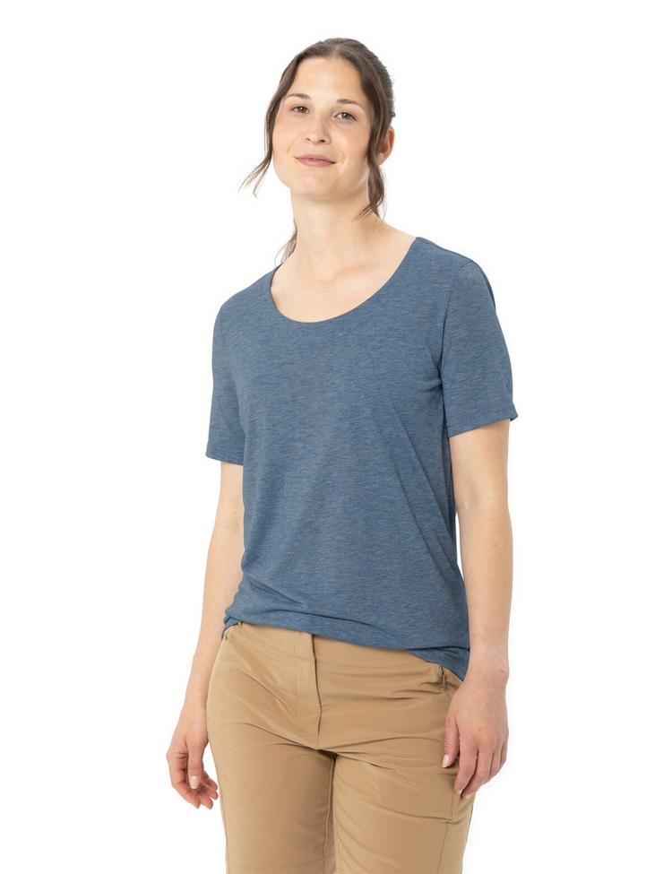 VAUDE VAUDE Women's Skomer Hiking T-Shirt II T-Shirt Damen - shore blue - 2 | SportScheck