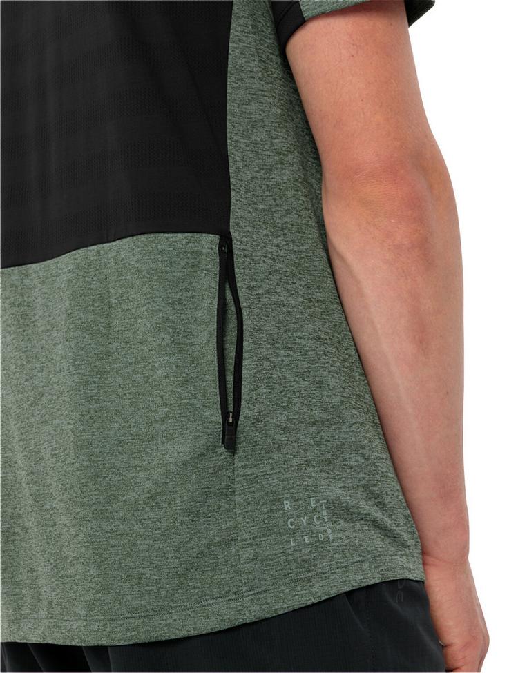 VAUDE VAUDE Men's Tamaro HZ Shirt IV T-Shirt Herren - black/agave - 0 | SportScheck