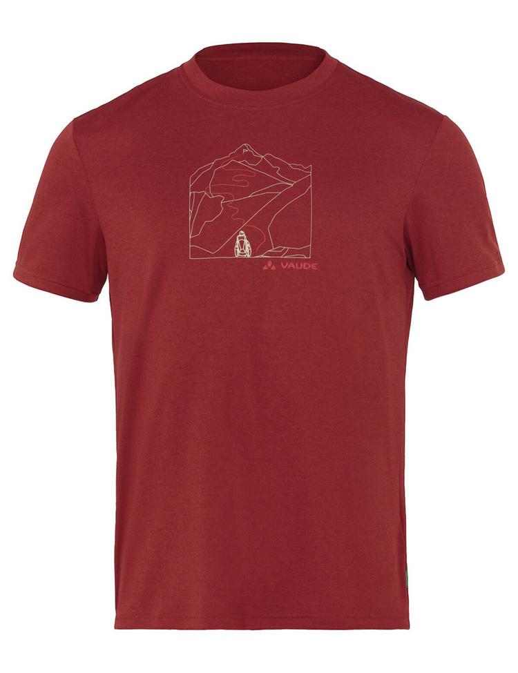 VAUDE VAUDE SE Men's Ossola Print T-Shirt T-Shirt Herren - carmine - 0 | SportScheck