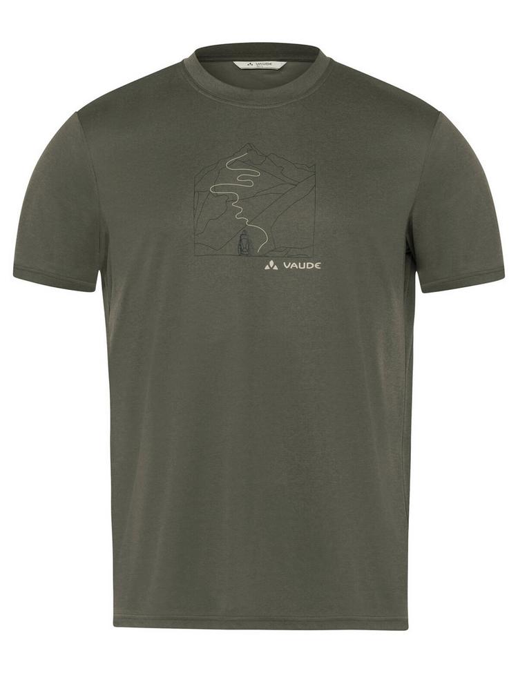 VAUDE VAUDE SE Men's Ossola Print T-Shirt T-Shirt Herren - khaki - 0 | SportScheck