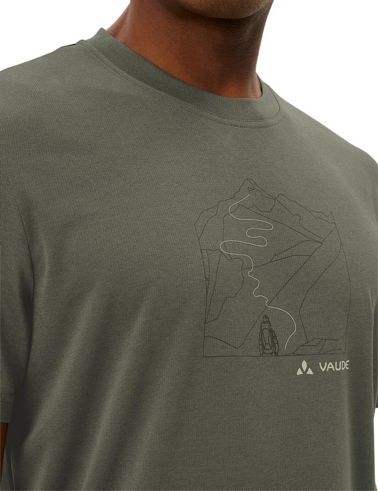 VAUDE VAUDE SE Men's Ossola Print T-Shirt T-Shirt Herren - khaki - 0 | SportScheck