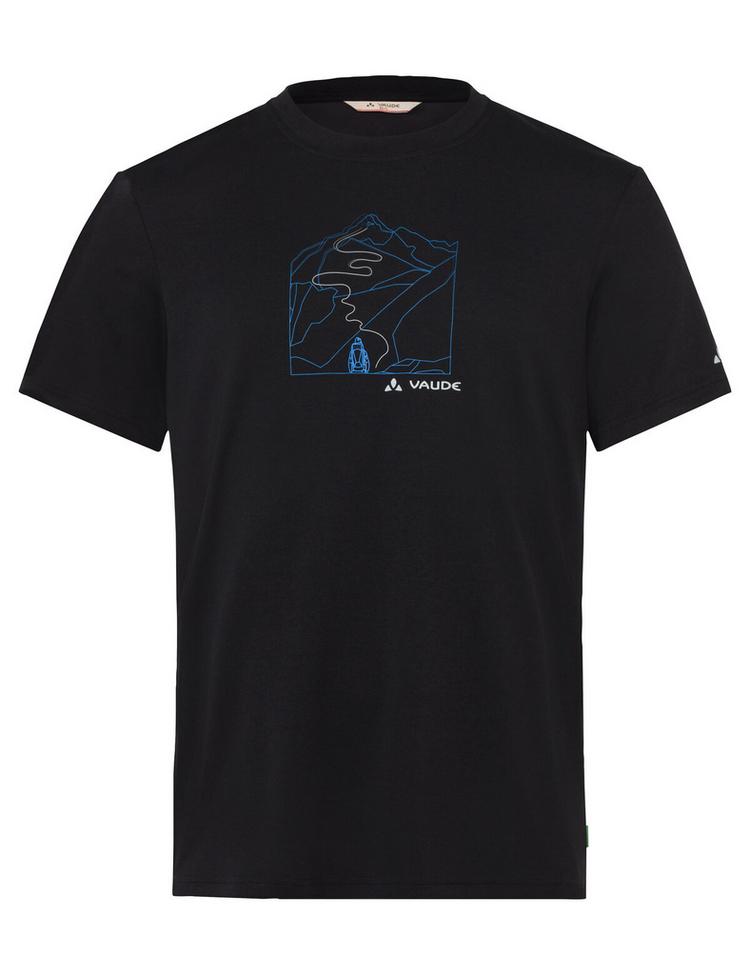 VAUDE VAUDE SE Men's Ossola Print T-Shirt T-Shirt Herren - black - 0 | SportScheck