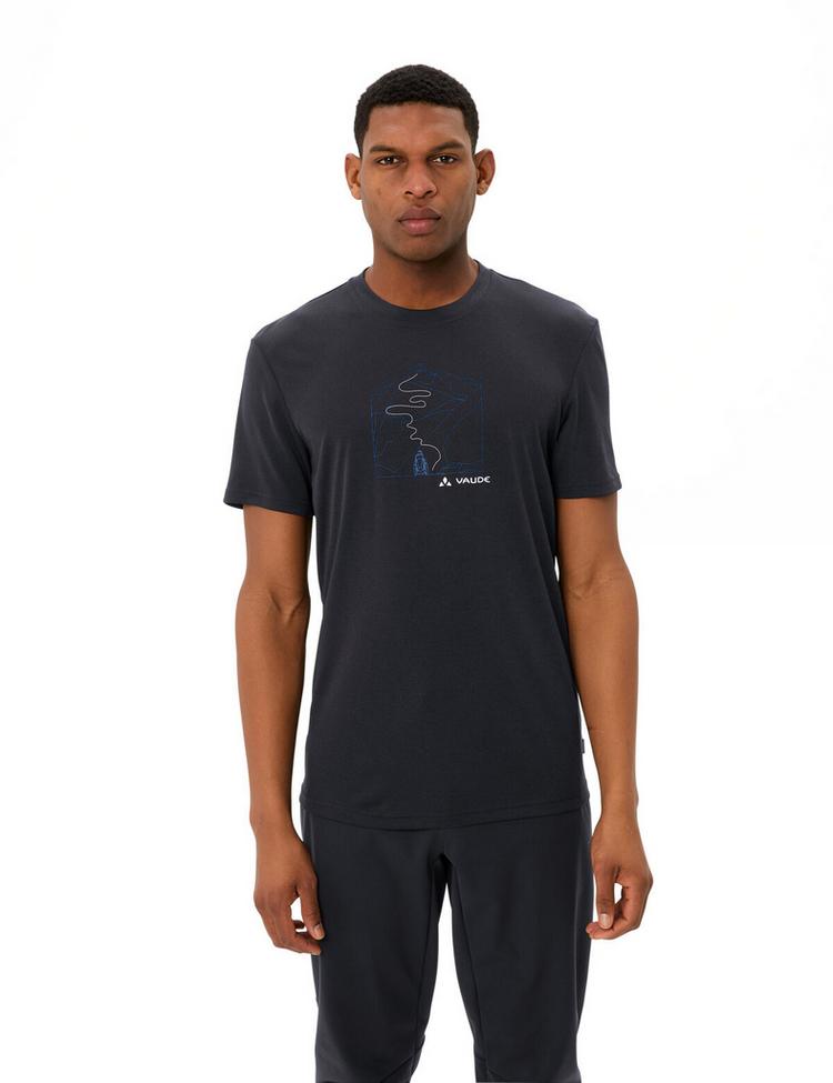 VAUDE VAUDE SE Men's Ossola Print T-Shirt T-Shirt Herren - black - 0 | SportScheck