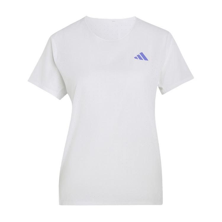 adidas adidas Adizero Running T-Shirt Laufshirt Damen - White / Solar Purple - 0 | SportScheck