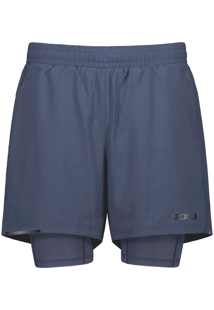 2XU 2XU Aero Mesh 2-in-1 Short Tights Herren - indigo-black reflective - 0 | SportScheck