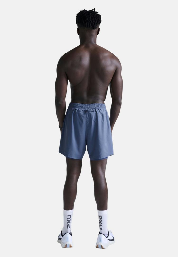 2XU 2XU Aero Mesh 2-in-1 Short Tights Herren - indigo-black reflective - 2 | SportScheck