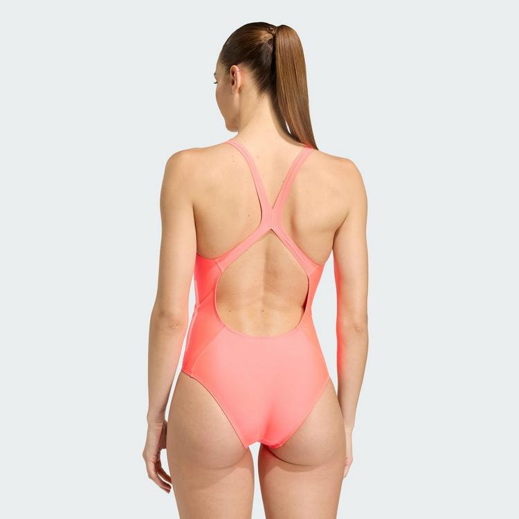 adidas adidas 3-Streifen C-Back Badeanzug Badeanzug Damen - Solar Turbo / Frozen Turbo - 1 | SportScheck