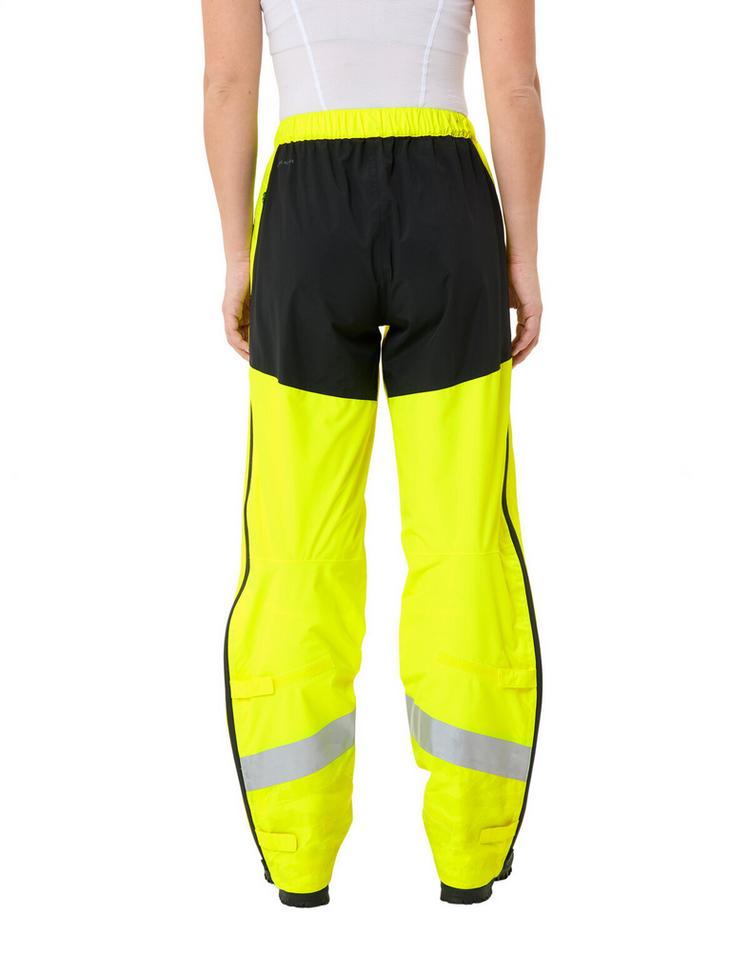 VAUDE VAUDE Women's Luminum Rain Pants Fahrradhose Damen - neon yellow - 1 | SportScheck