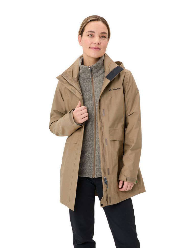 VAUDE VAUDE Women's Idris 3in1 Parka IV Outdoorjacke Damen - oat - 0 | SportScheck