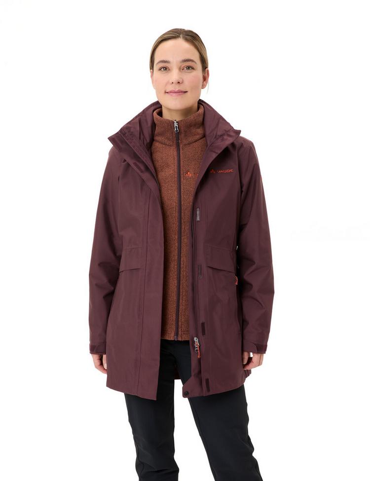 VAUDE VAUDE Women's Idris 3in1 Parka IV Outdoorjacke Damen - dark oak - 0 | SportScheck
