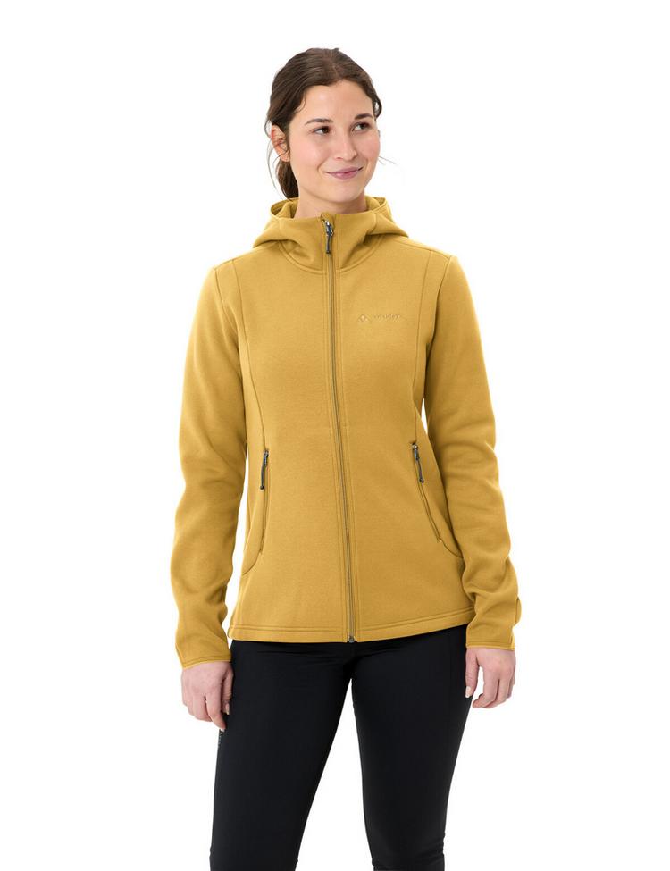 VAUDE VAUDE Women's Idris Fleece Hoody Outdoorjacke Damen - savanna - 0 | SportScheck