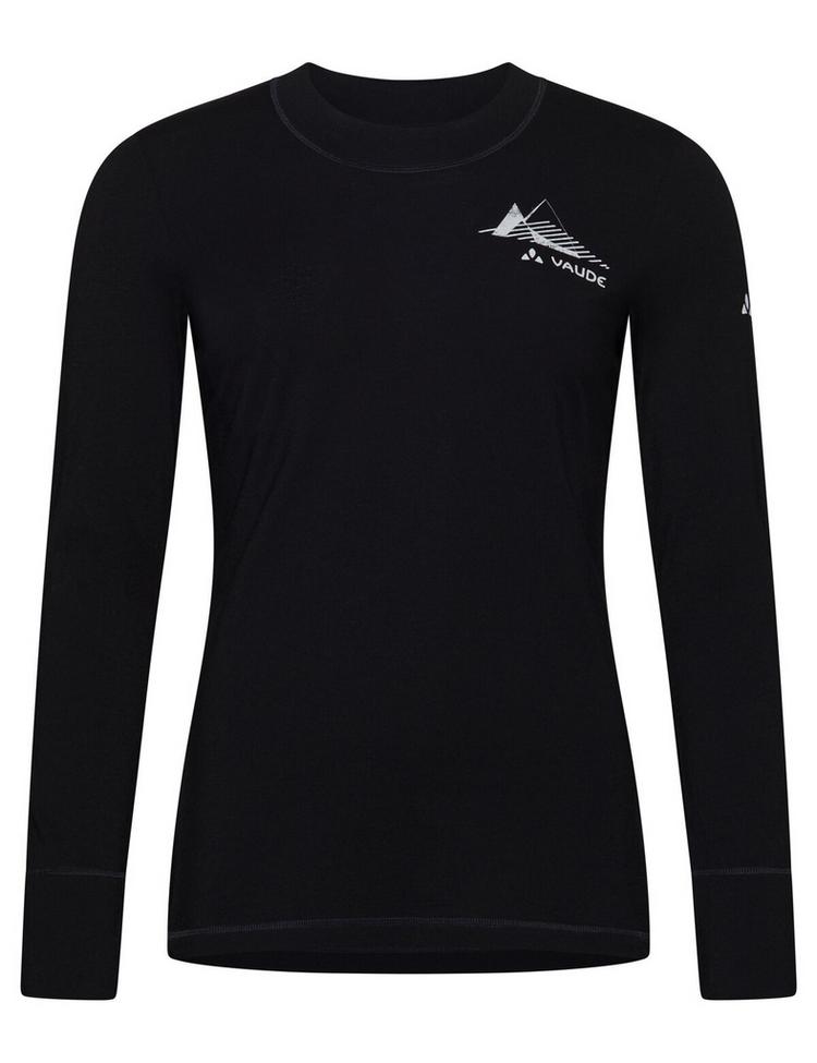 VAUDE VAUDE Women's Monviso Wool LS T-Shirt II T-Shirt Damen - black - 0 | SportScheck