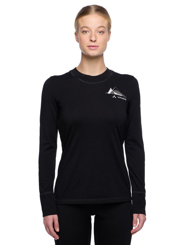 VAUDE VAUDE Women's Monviso Wool LS T-Shirt II T-Shirt Damen - black - 0 | SportScheck