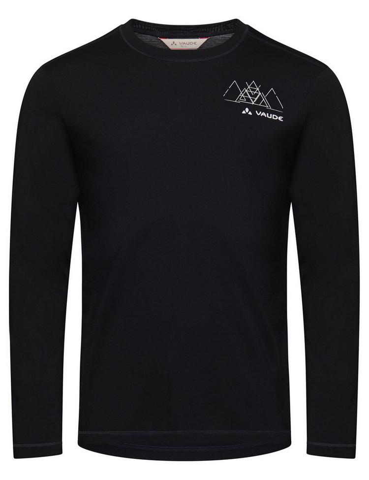 VAUDE VAUDE Men's Monviso Wool LS T-Shirt II T-Shirt Herren - black - 0 | SportScheck