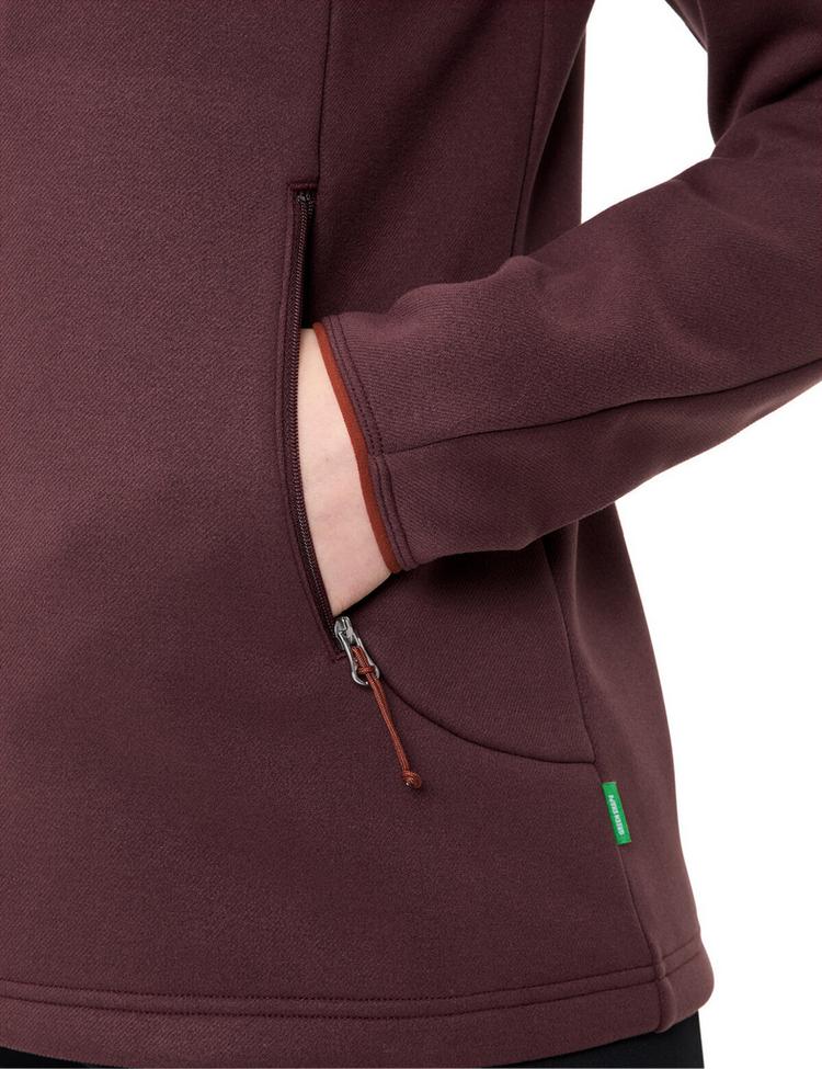 VAUDE VAUDE Women's Idris Fleece Hoody Outdoorjacke Damen - dark oak - 1 | SportScheck