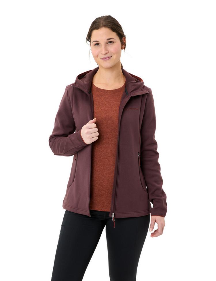 VAUDE VAUDE Women's Idris Fleece Hoody Outdoorjacke Damen - dark oak - 2 | SportScheck